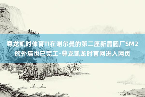 尊龙凯时体育TI在谢尔曼的第二座新晶圆厂SM2的外墙也已完工-尊龙凯龙时官网进入网页