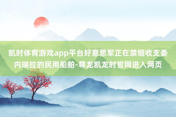凯时体育游戏app平台好意思军正在禁锢收支委内瑞拉的民用船舶-尊龙凯龙时官网进入网页